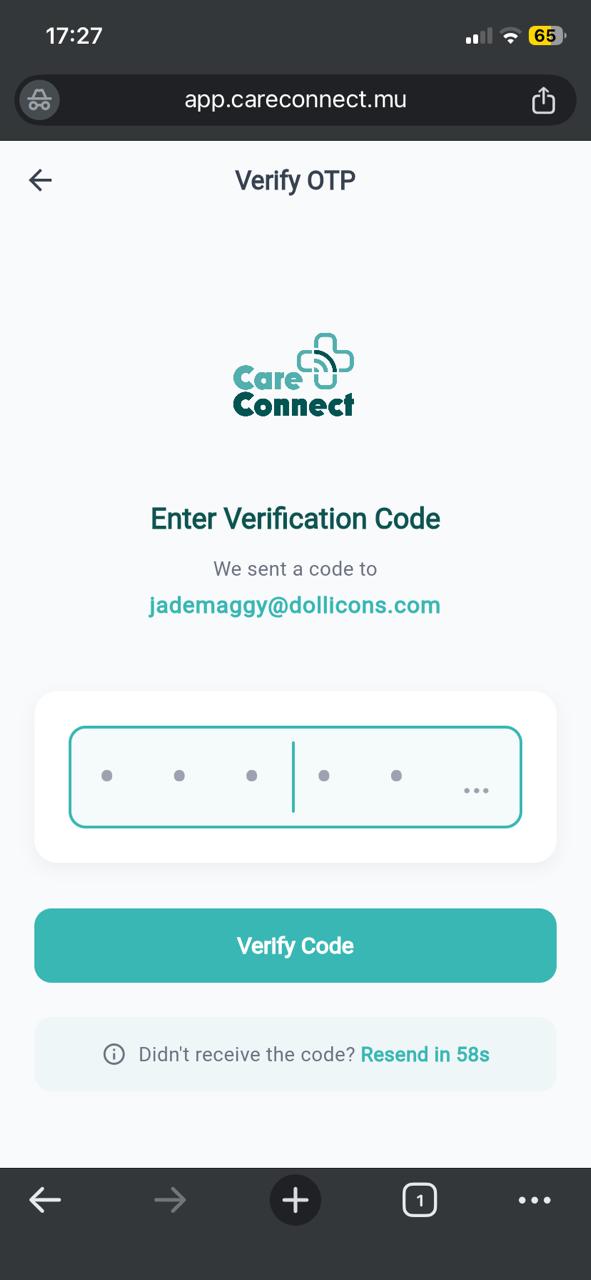 Enter OTP Code